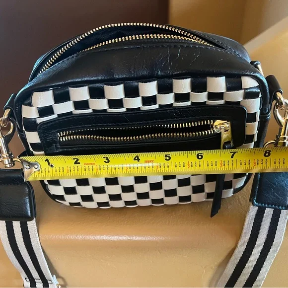 Universal Thread Black and White Checkered Crossbody Bag - Picture 9 of 11